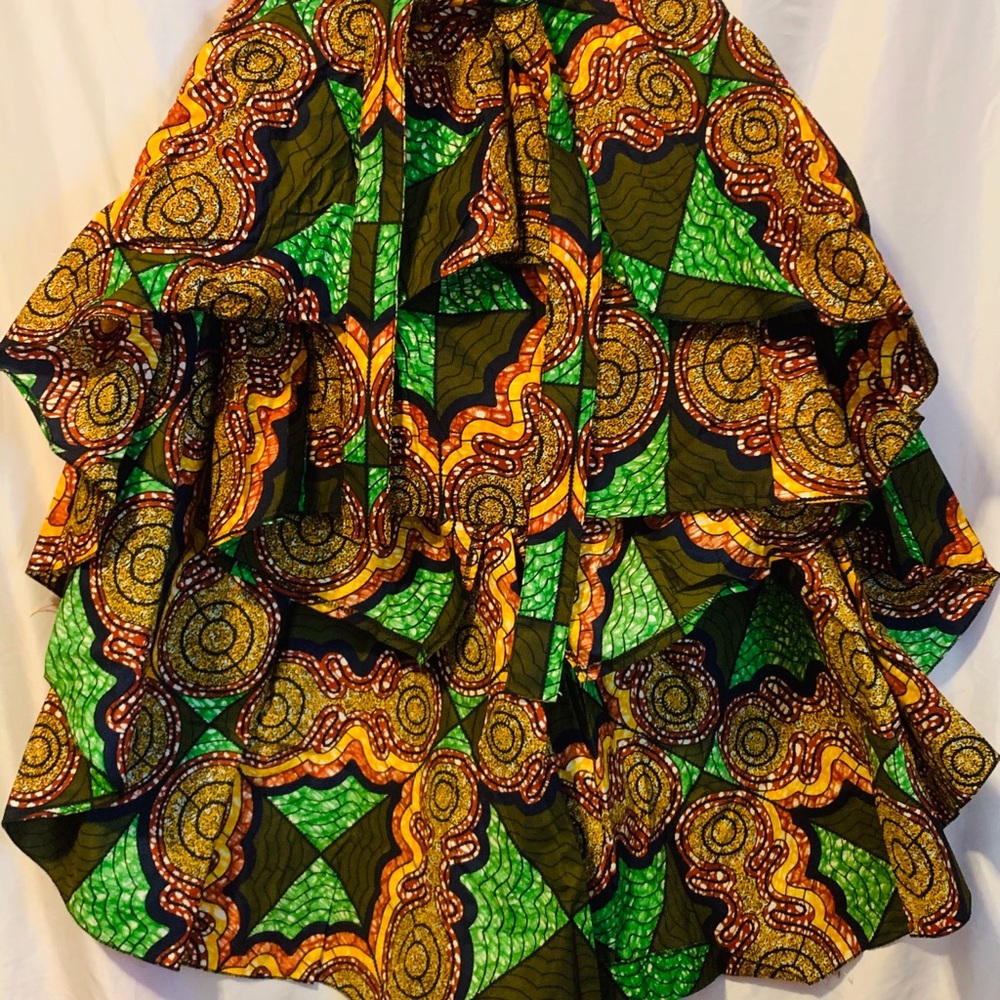 Hi low African print